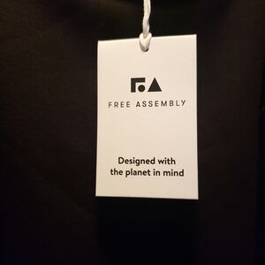 Free Assembly Women's Asymmetrical Dress in Black